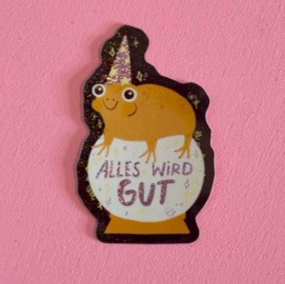 Sticker Alles wird gut von Slinga Illustration