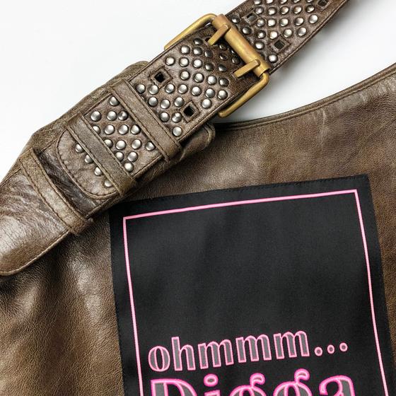 goldmarie Ledertasche Halbmond OHMMM DIGGA - Leder - vintage braun