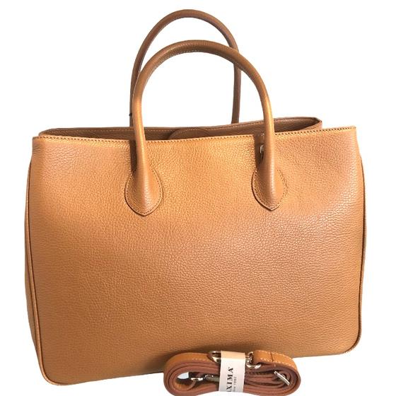 Maxima Handtasche groß  biscotto cognac