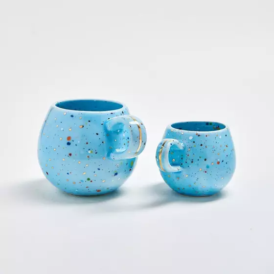 Tasse | Espresso-/ Kaffeetasse Gold Edition - Blau