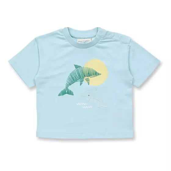 Sense Organics T-Shirt Anton Dolphin Light Blue