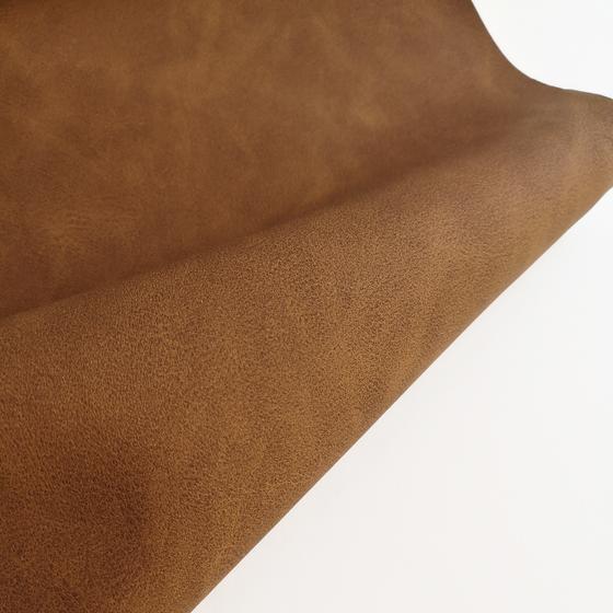 Kunstleder / Taschenleder Vintage Optik -  cognac