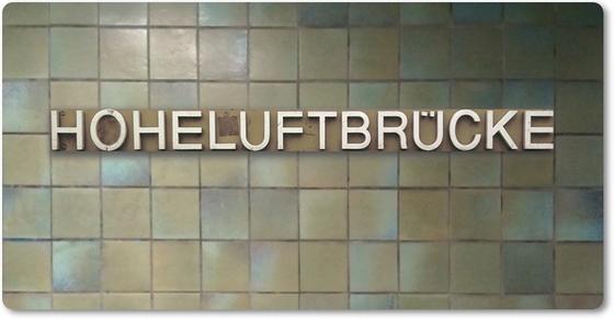 U-Bahn Kühlschrankmagnet U-Bahnhof Hoheluftbrücke, Hochbahn Linie U3, tom bäcker, Geschenkidee Hamburg, Isebekkanal, Schlump, Eppendorfer Baum, 