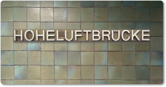 U-Bahn Kühlschrankmagnet U-Bahnhof Hoheluftbrücke, Hochbahn Linie U3, tom bäcker, Geschenkidee Hamburg, Isebekkanal, Schlump, Eppendorfer Baum, 