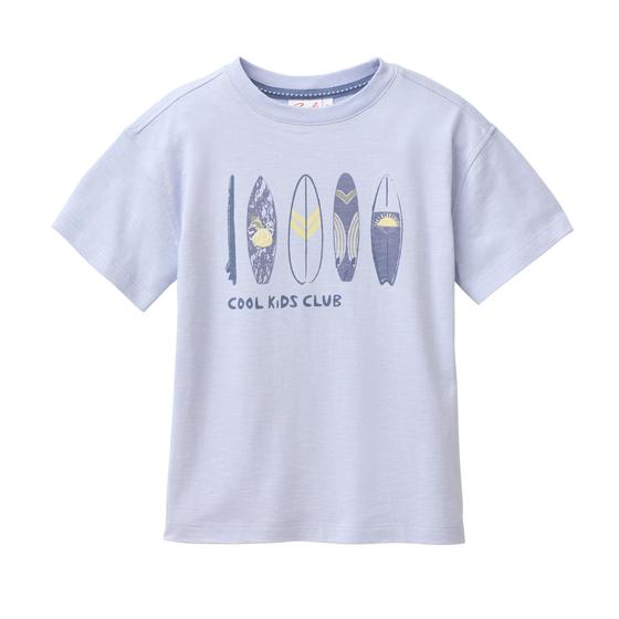 People wear Organic T-Shirt Surfboards Hellblau