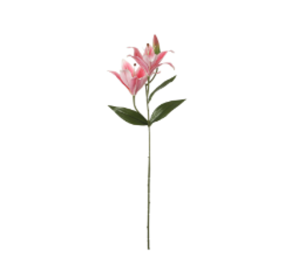 Kunstpflanze | Dekoblume Tigerlilie - Fuchsie/65cm