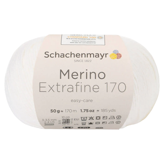 Merino Extrafine 1 weiß