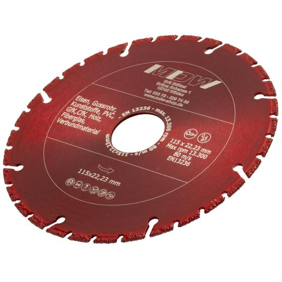 Diamant Trennscheibe <br> Ø 115 - 230 mm <br> Typ Tiger <br> für Holz, GFK