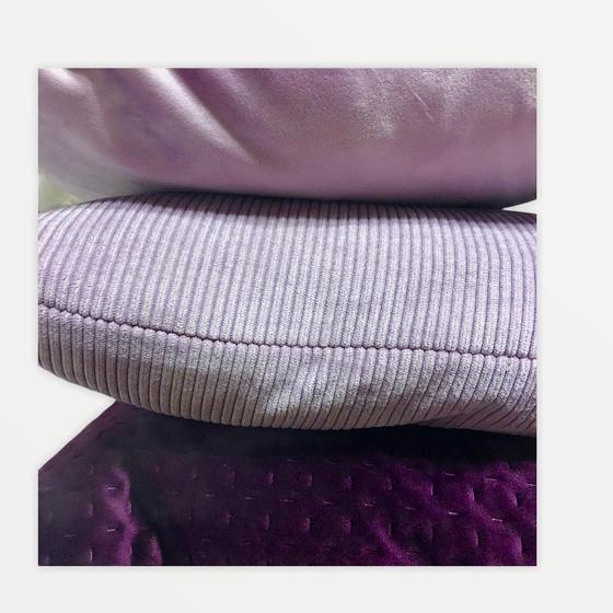 Pad Kissenhülle 40x40 CASUAL Cord mauve lavendel