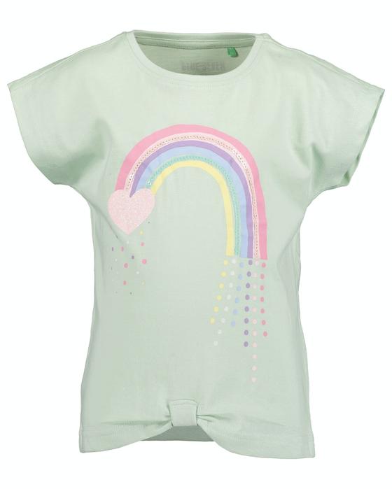 T-Shirt "Regenbogen", Baumwolle, seegrün