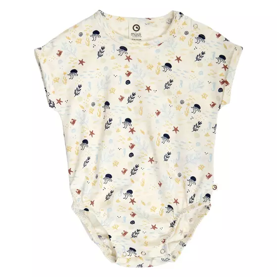 Müsli by Green Cotton Body Kurzarm Sea Tofu Navy