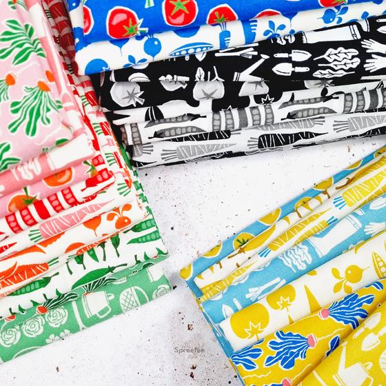 Fat Quarter Package In the Vegetable Garden