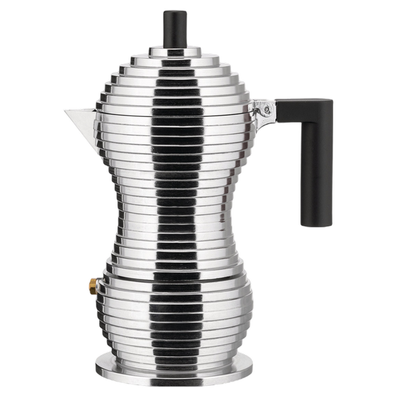 Pulcina Silber Espressokocher von Alessi