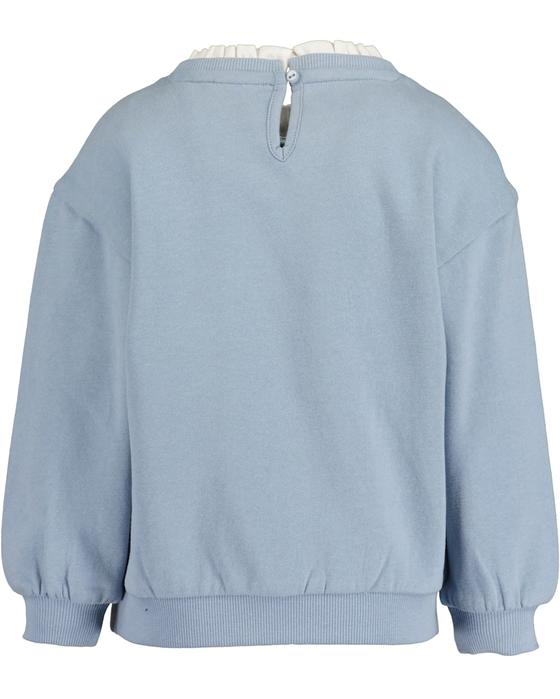 Sweatshirt "Glitzerherz", Biobaumwolle, GOTS-zertifiziert, mittelblau
