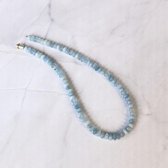 Aquamarinkette-unikat