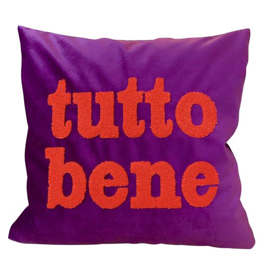 Pad Letters Kissenhülle 45x45cm TUTTO BENE, berry