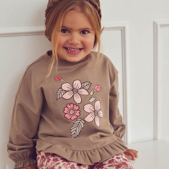 Müsli By Green Cotton Sweatshirt Velora Frill Walnut