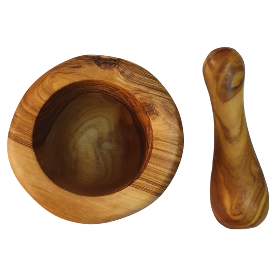 Olivenholz Mörser