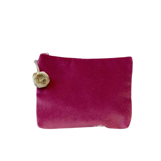 Frau Heidelberg Kosmetiktasche S pink, Glitzer Gold SUPERHELDIN