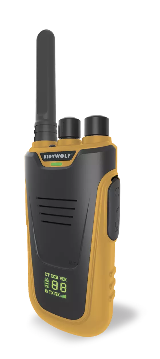 Kidywolf Walkie-Talkies mit Taschenlampe Grün Orange