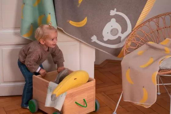 David Fussenegger Babydecke Banana Breeze Natur