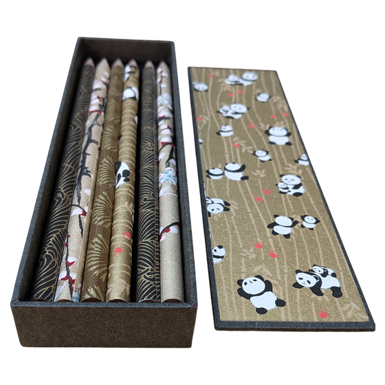 Bleistift Schachtel Pandas