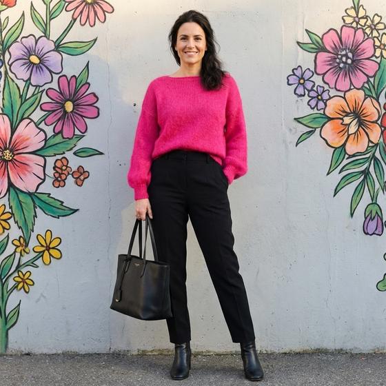 goldmarie Pullover LOVE PEACE MOIN - pink