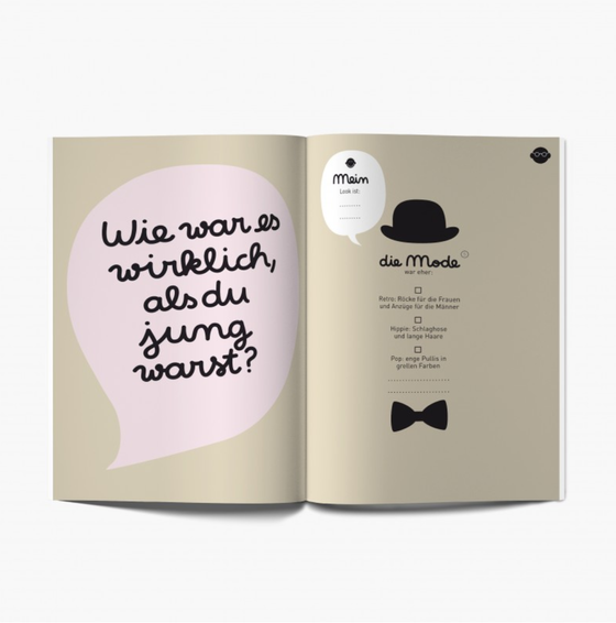 Minus Editions OMA ODER OPA UND ICH! - Buch zum ausfüllen - ab 6 Jahren 