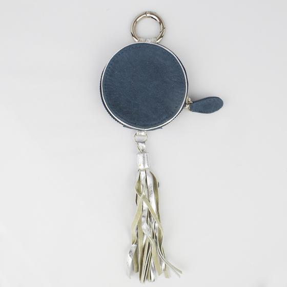 goldmarie Schlüsselanhänger LEDER MINI BAG braun-gold