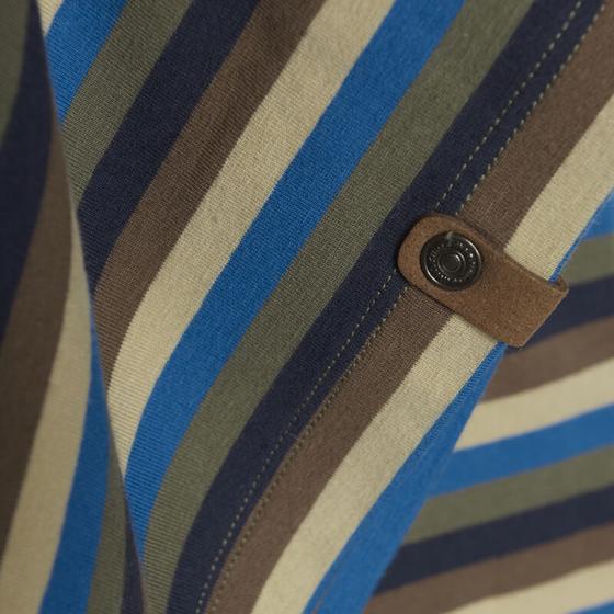 Langarmshirt "Stripes", dunkelgrün