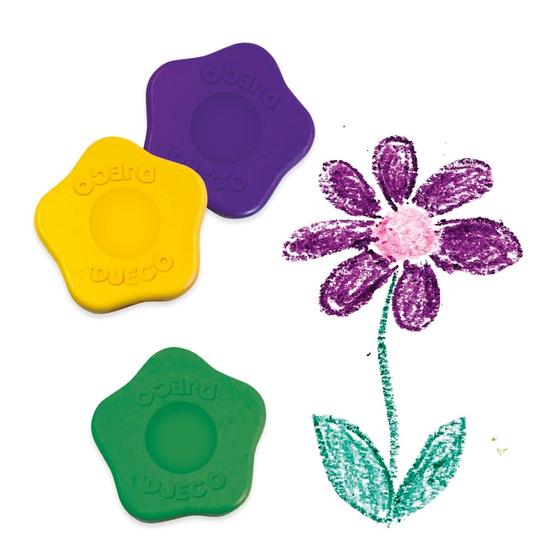 Djeco Blumen Wachsmalkreiden 12 St.