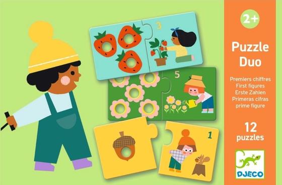 Djeco Puzzle Duo Erste Zahlen 12 Teile