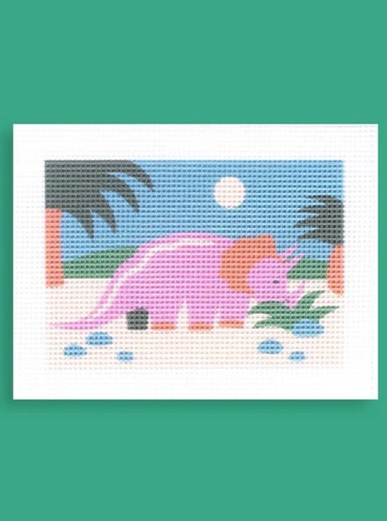Stickbild Triceratops