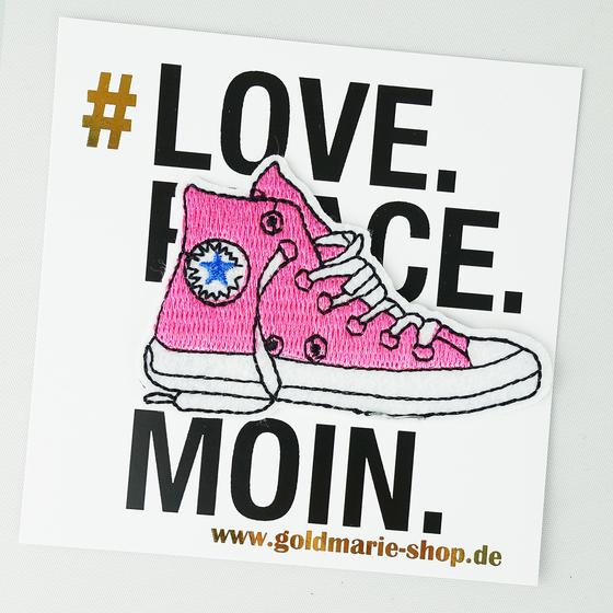 goldmarie Patches Aufnäher SNEAKER - pink