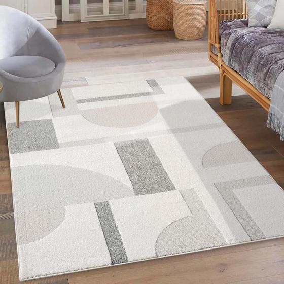 Lounge cream grey Teppich