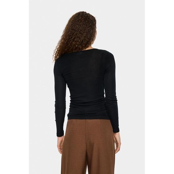 SAINT TROPEZ Longsleeve Pullover GarimaSZ 30513525 - schwarz