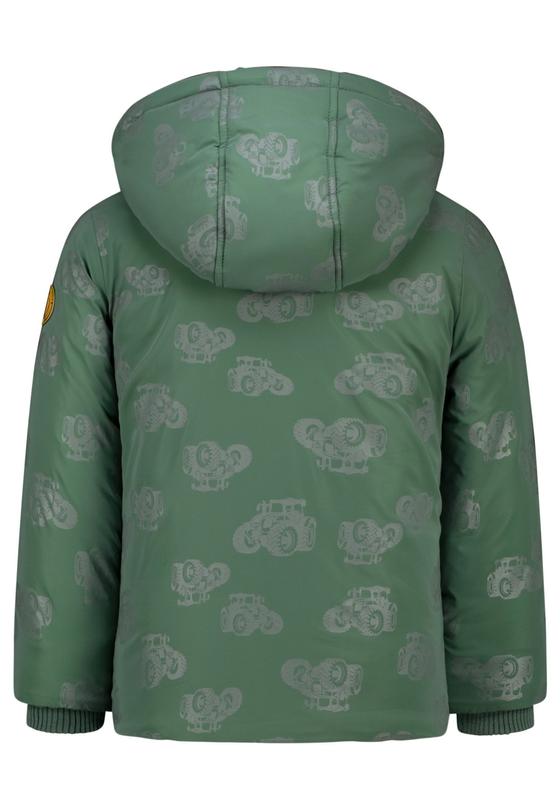 Reflektierende Winterjacke "Traktor", Fleecefutter, cypress