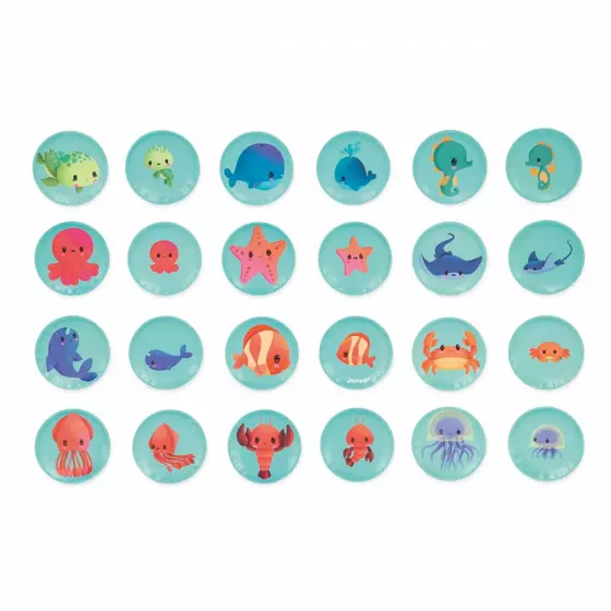 Janod Badespielzeug Memory Meine Tierbabys