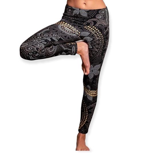 Spirit of OM Yoga-Leggings Maui black-nature