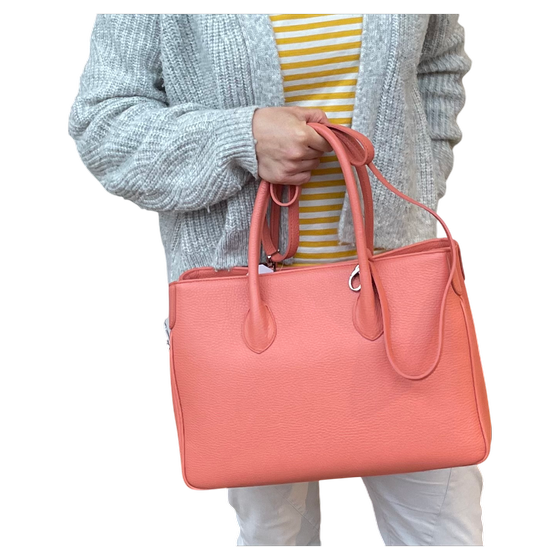 Maxima Handtasche mittel, salmone lachs apricot