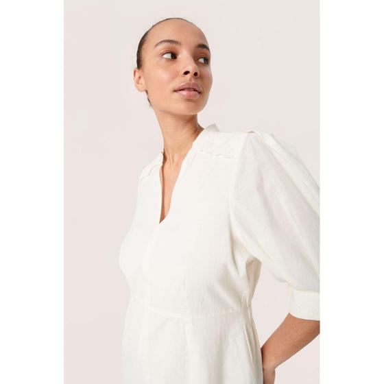 SOAKED IN LUXURY Kleid SLAnnabella 30407018 - altweiß