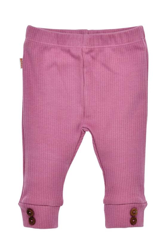 Rippenstrick-Hose, Baumwolle, deep rose