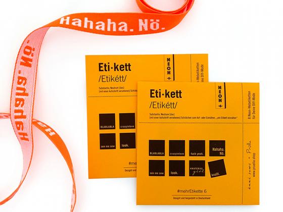 Label #mehrEtikette Edition 6 Neon - 8 Webetiketten