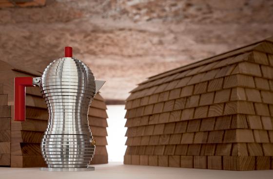 Pulcina Silber Espressokocher von Alessi