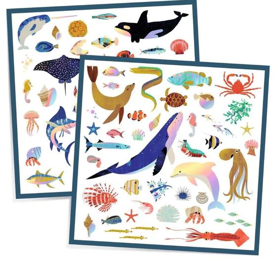Djeco Sticker Metallic Ozean