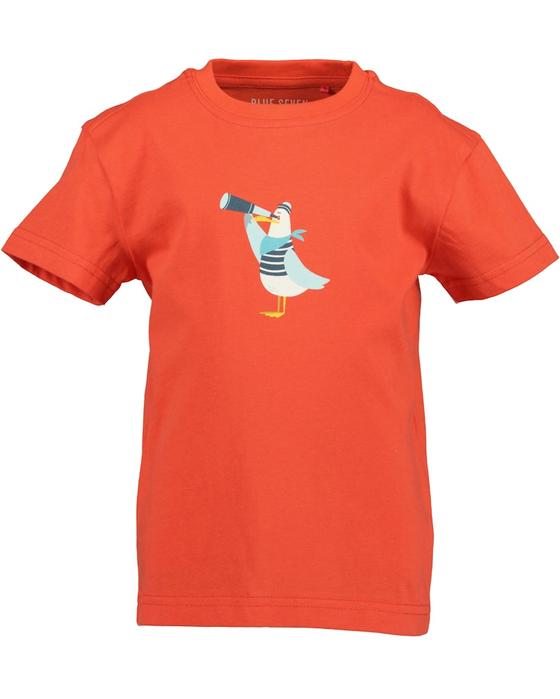T-Shirt "Möwe", Baumwolle, orange