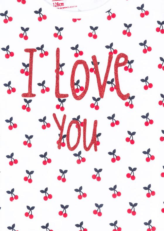 Shorty "I love you", kurz, inkl. Stoffbeutel176