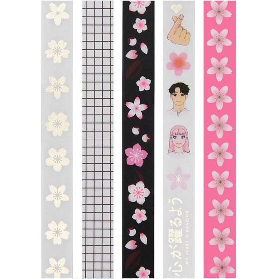 RICO DESIGN Tape 5er Set Klebeband Manga Muster - bunt 