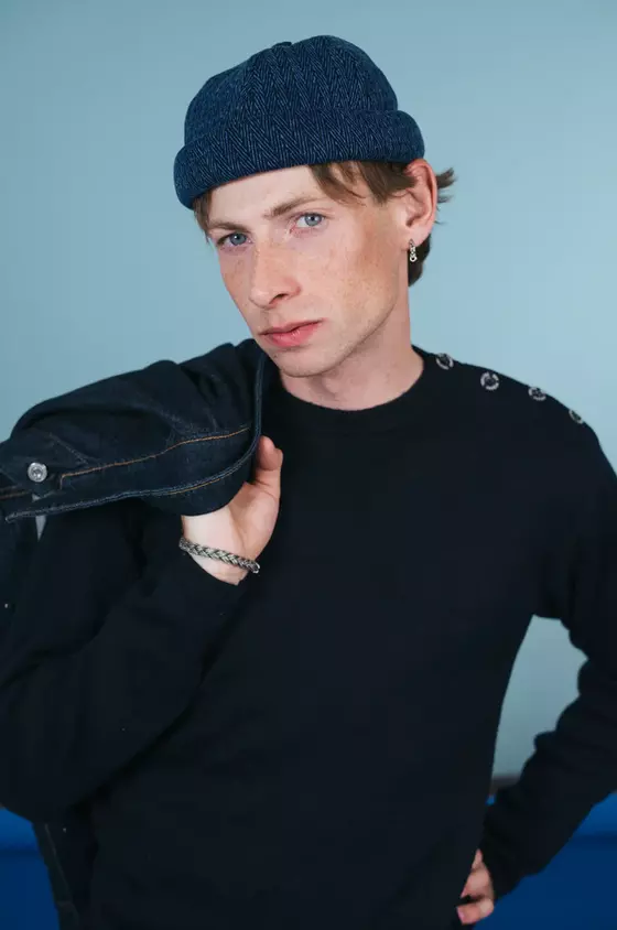 Docker Beanie Workwear Herringbone von Beton Cire
