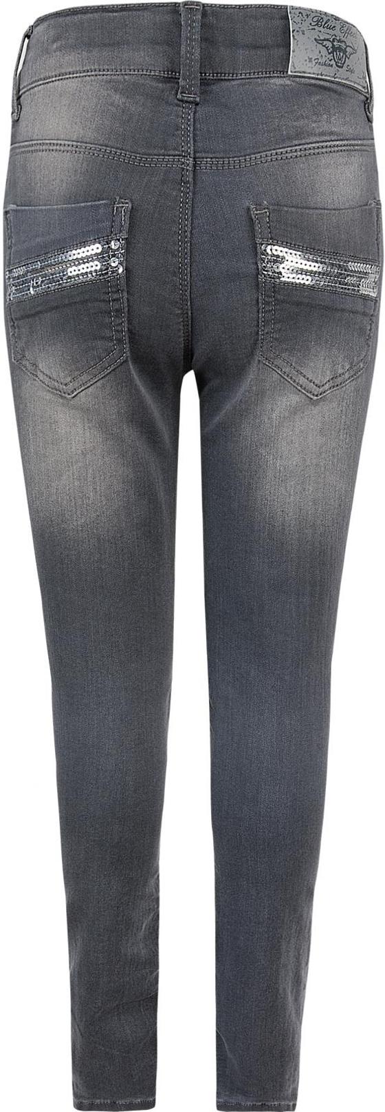 Ultrastretch-Jeans mit Pailletten, slimfit, grau